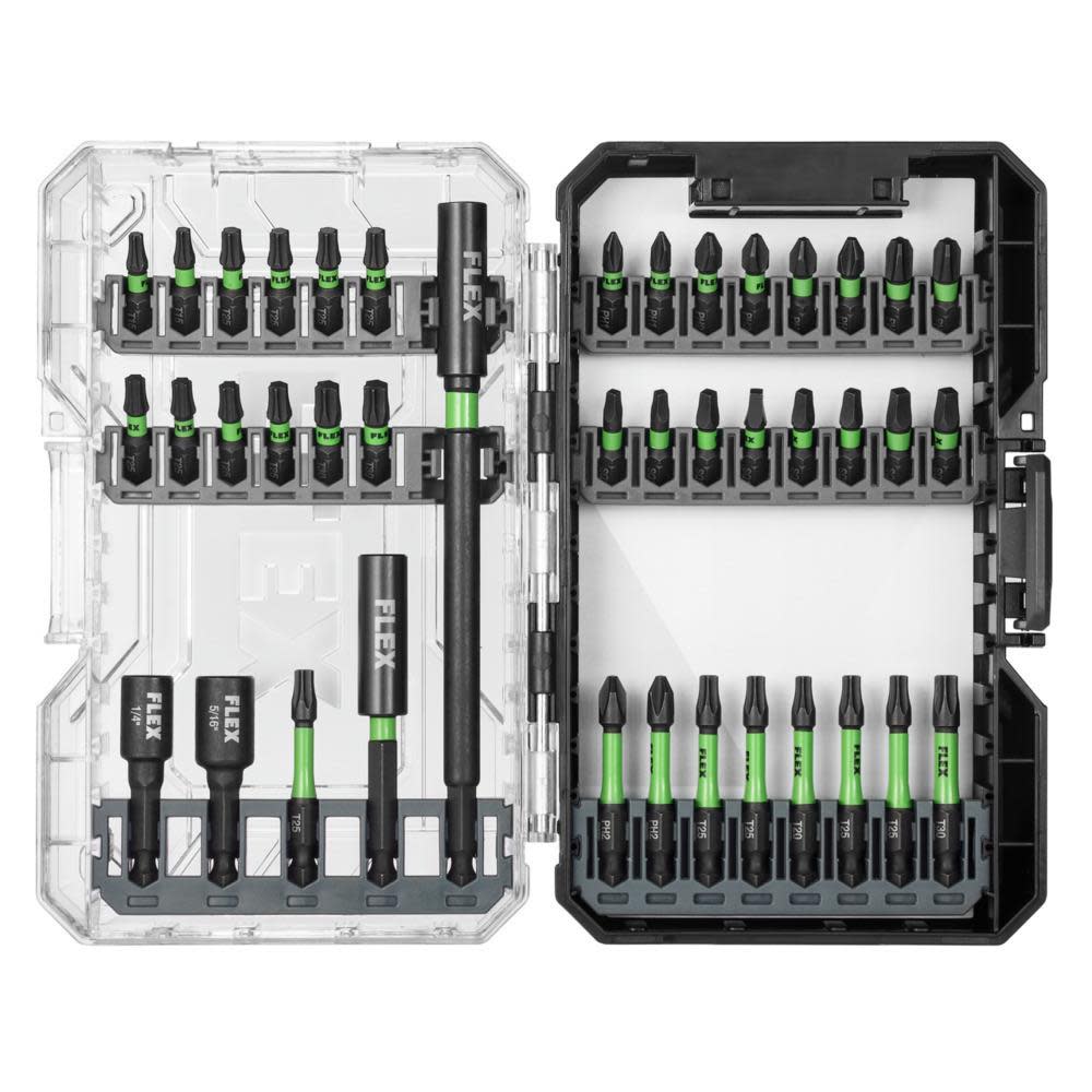 FLEX 41 Pc. Impact Driver Bit Set - Ascmtools