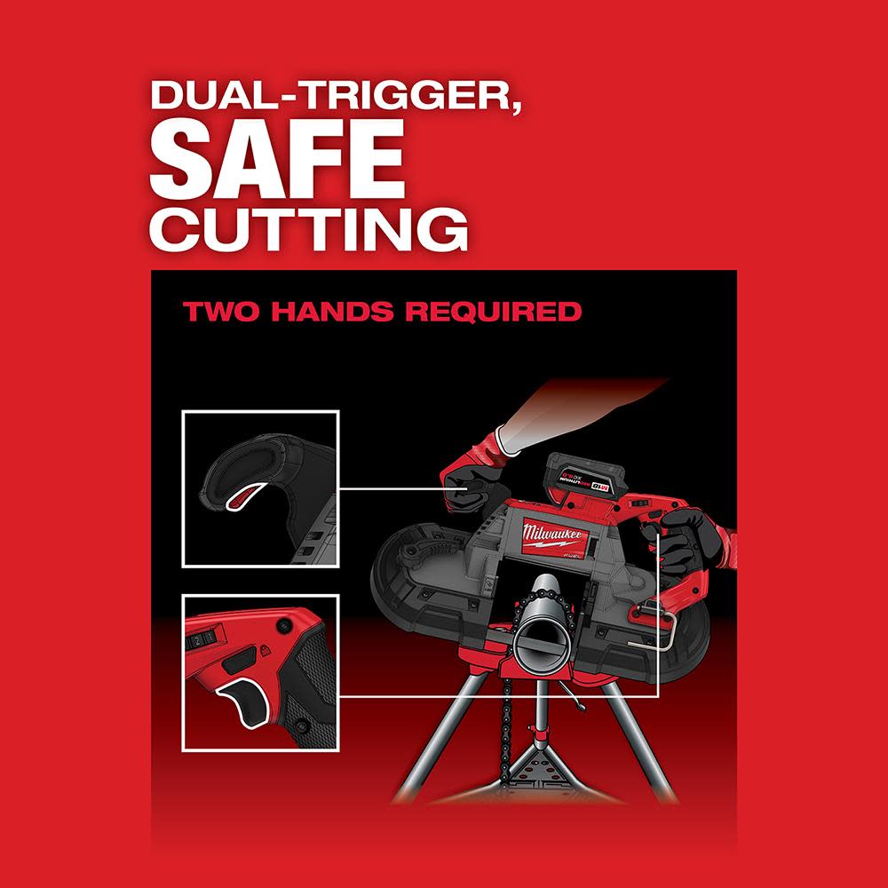 Milwaukee M18 FUEL Deep Cut Dual-Trigger Band Saw - Ascmtools