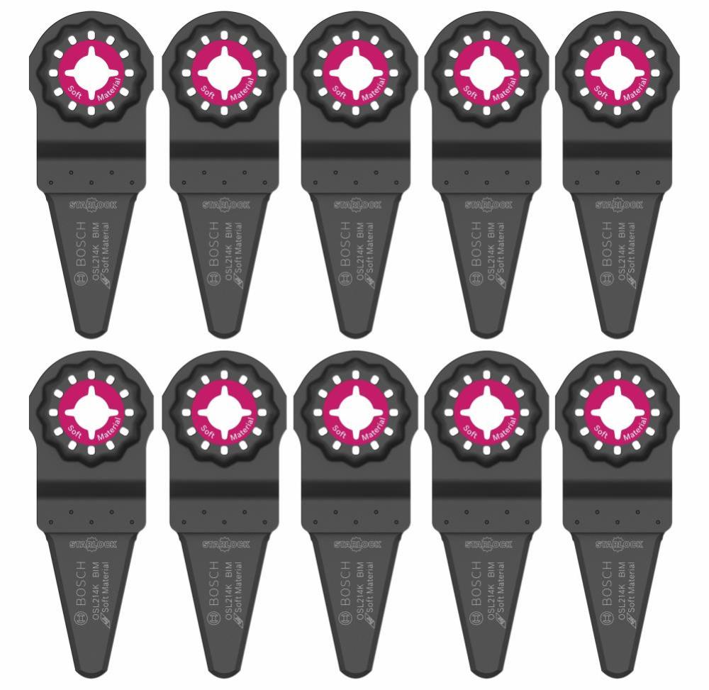Bosch 2-1/4 In. Starlock Oscillating Multi Tool Caulk Knife Blade 10 pk. - Ascmtools