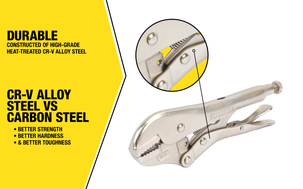 Sumner SLP7 Straight Jaw Locking Pliers 7″ - Ascmtools