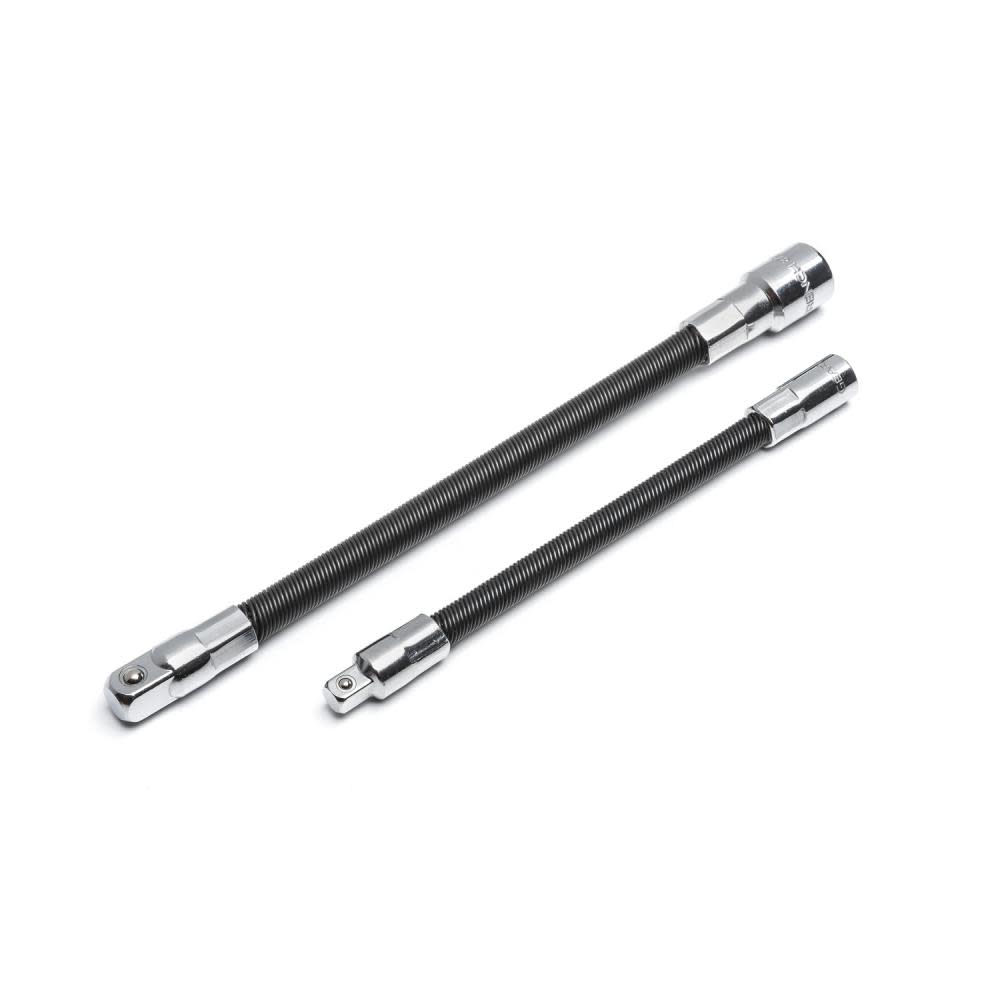 GEARWRENCH 2 pc 1/4 and 3/8 In. Drive Flex Extension Set 6 In. and 8 In - Ascmtools