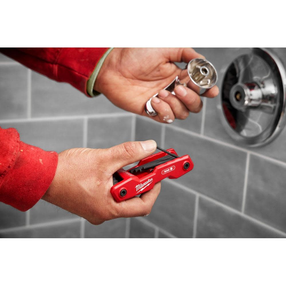 Milwaukee 17 Key Folding Hex Key Sets SAE/Metric 2pc - Ascmtools