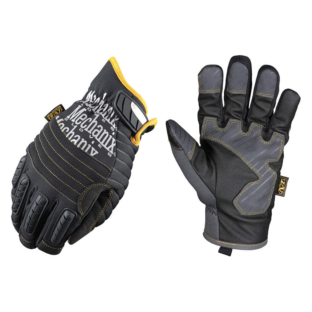 Mechanix Wear Large Gray/Black Winter Synthetic Leather Gloves - Ascmtools