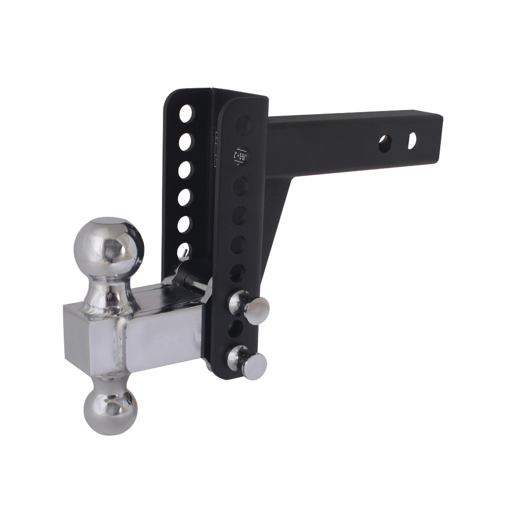 Trailer Valet Blackout 14000 lbs Capacity Adjustable Drop Hitch 2″ & 2 5/16″ Ball - Ascmtools