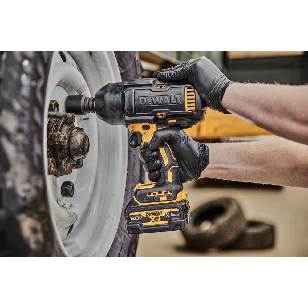 DEWALT 20V MAX XR 1/2″ High Torque Impact Wrench with Hog Ring Anvil Kit - Ascmtools