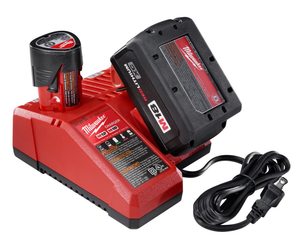 Milwaukee M18 & M12 Multi-Voltage Charger - Ascmtools
