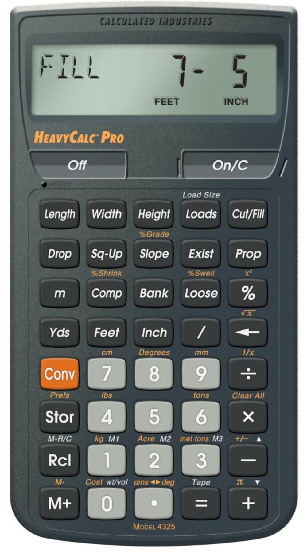 Calculated Industries Heavy Construction Math Calculator - Ascmtools