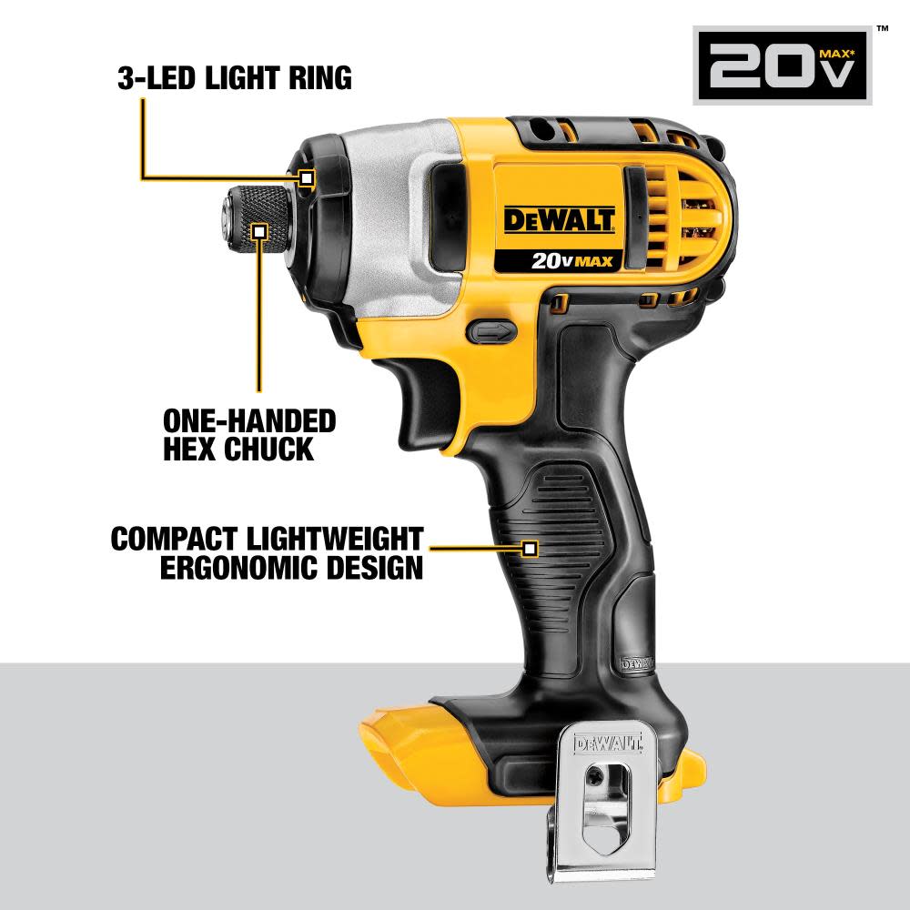 DEWALT 4-Tool 20-Volt Max Lithium Ion Cordless Combo Kit - Ascmtools