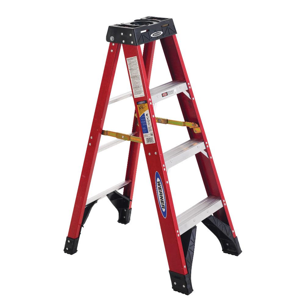 Werner 4 Ft. Type IAA Fiberglass Stepladder - Ascmtools