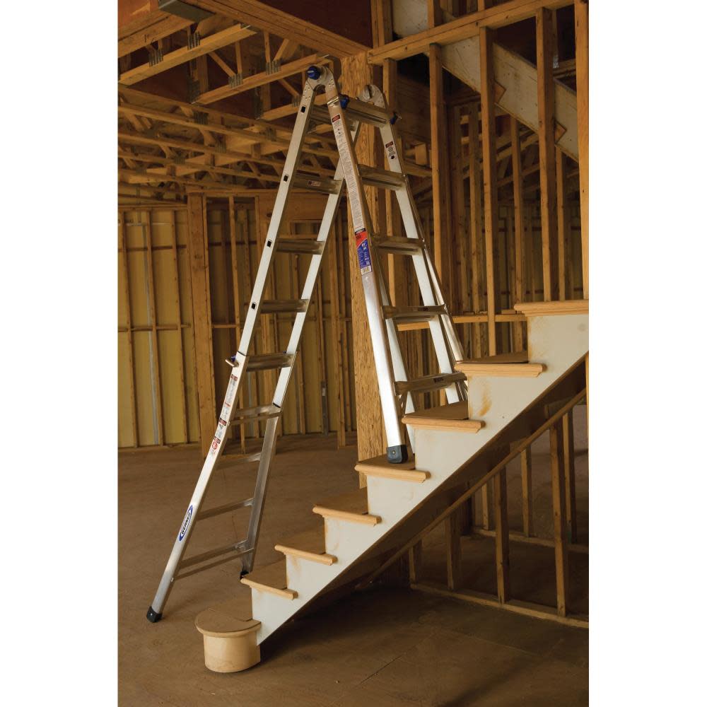 Werner 22 Ft. Reach Height Type IA Aluminum Multi-Position Ladder - Ascmtools
