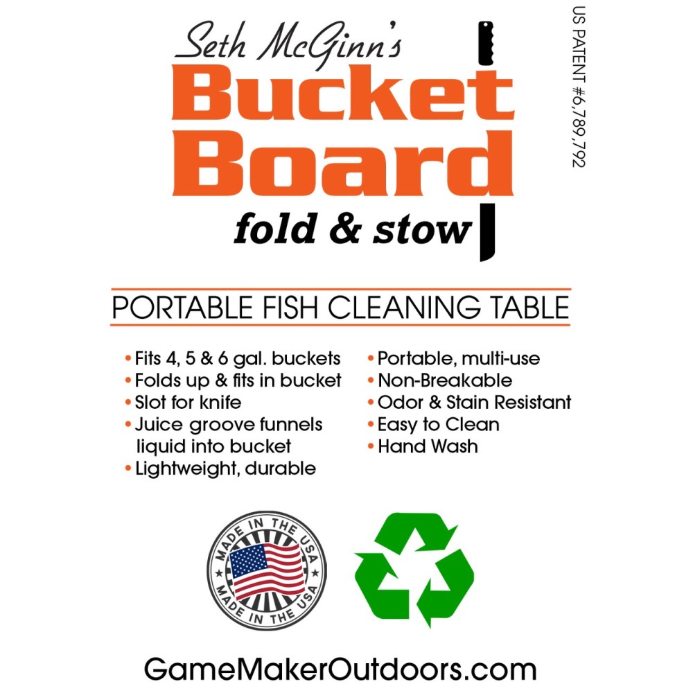 Cancooker GameMaker Fold & Stow Bucket Board - Ascmtools