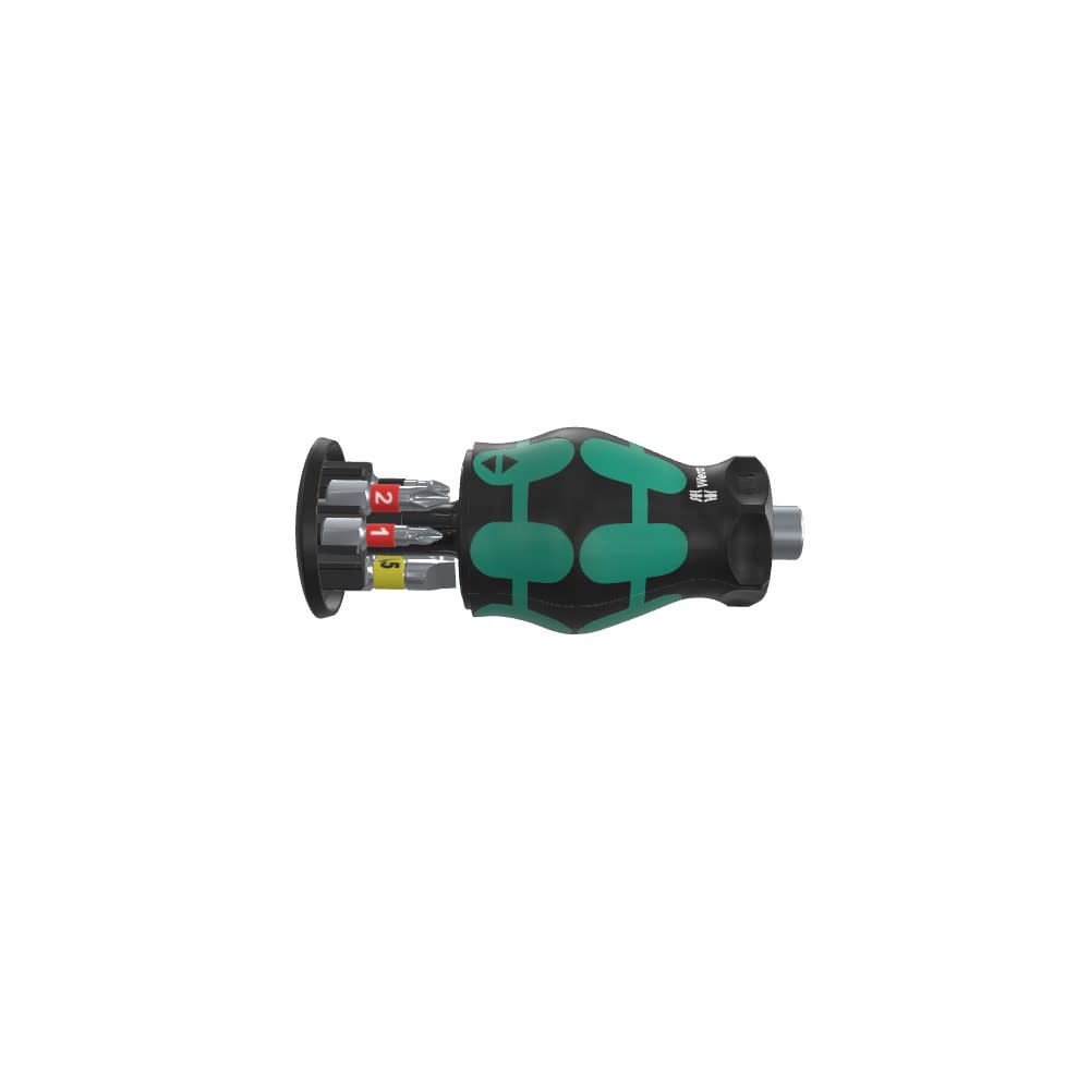 Wera Tools Kraftform Kompakt Stubby Magazine 2 Screwdriver with Bits - Ascmtools