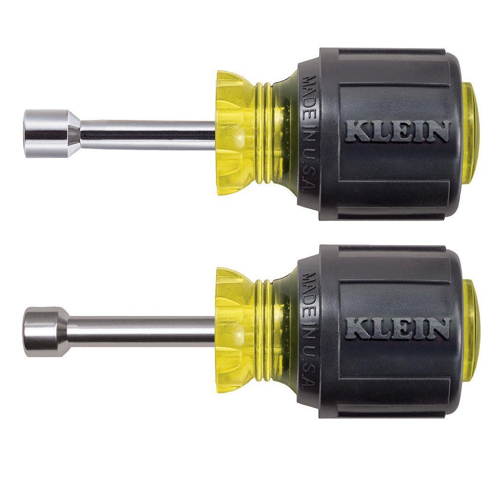 Klein Tools Magnetic Stubby Nut Driver Set 2 Pc - Ascmtools