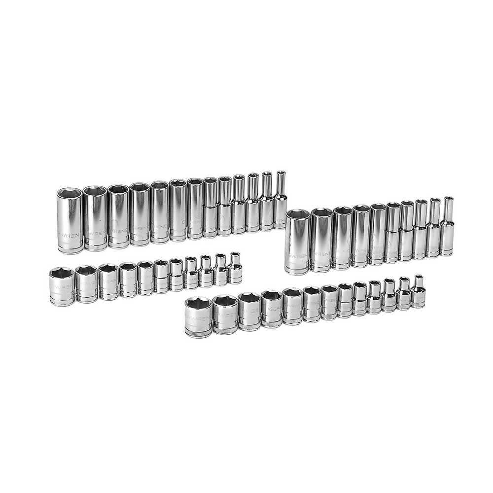GEARWRENCH 47pc 1/4 In Drive 6 Point SAE/Metric Standard and Deep Socket Set - Ascmtools