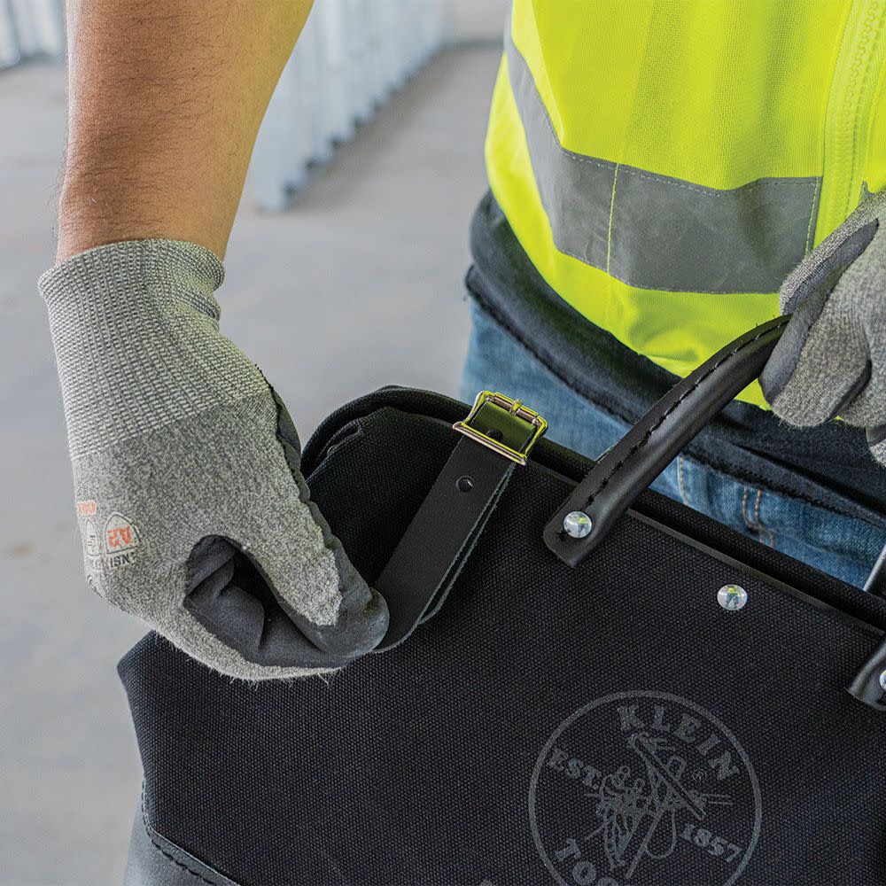 Klein Tools 12″ Canvas Tool Bag Black - Ascmtools