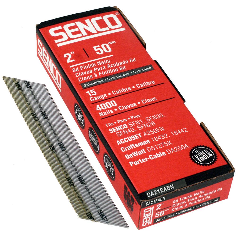 Senco 2 In. Box of 4000 15-Gauge Finish Nail Pack - Ascmtools