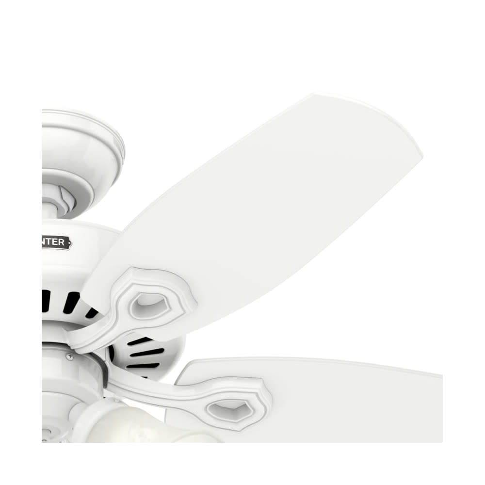 Hunter Fan Builder Ceiling Fan 42″ LED Indoor Snow White - Ascmtools