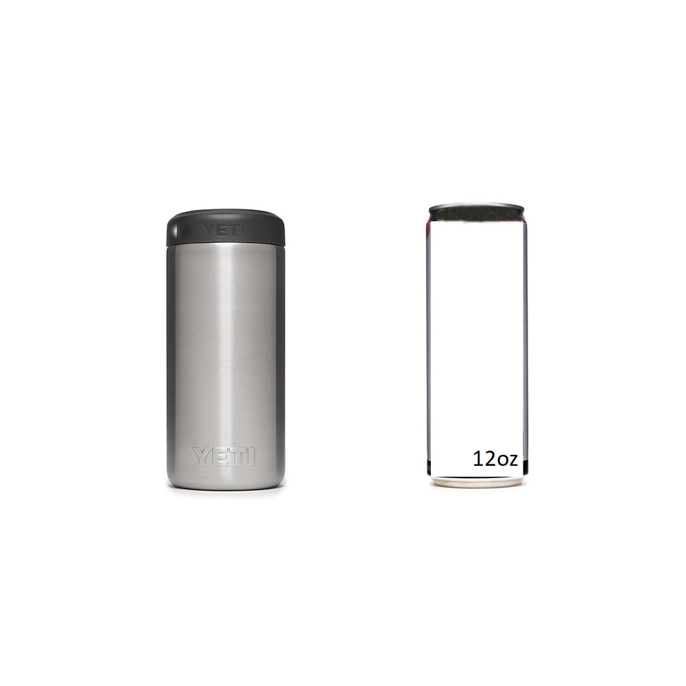 Yeti Rambler 12oz Colster Slim Can Insulator Sharptail Taupe - Ascmtools