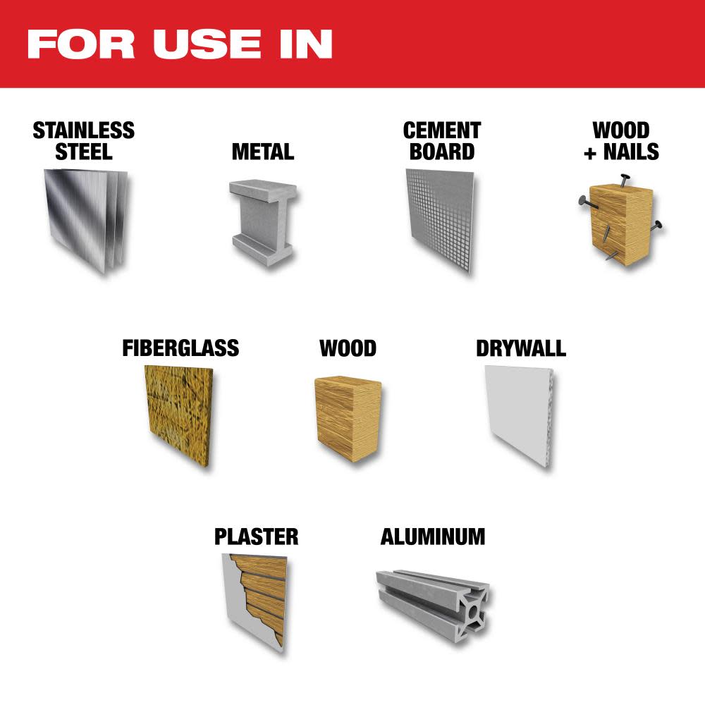 Milwaukee 12 PC HOLE DOZER with Carbide Teeth Hole Saw Kit - Ascmtools