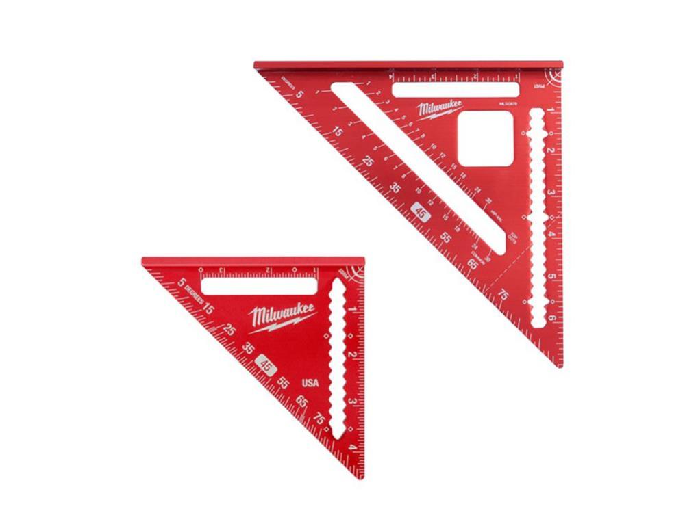 Milwaukee 7″ Rafter Square & 4 1/2″ Trim Square 2pc - Ascmtools