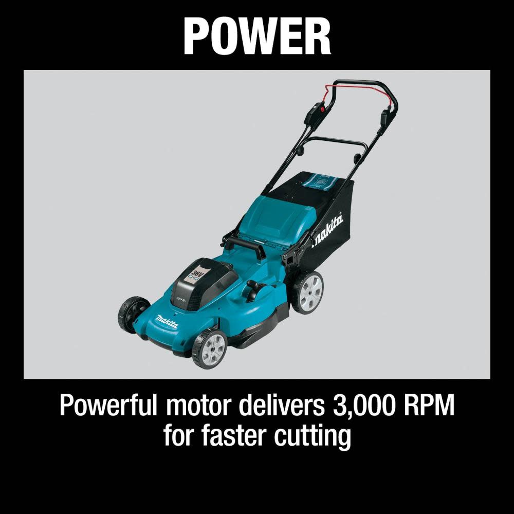 Makita 36V (18V X2) LXT 21″ Lawn Mower Kit with 4 Batteries - Ascmtools