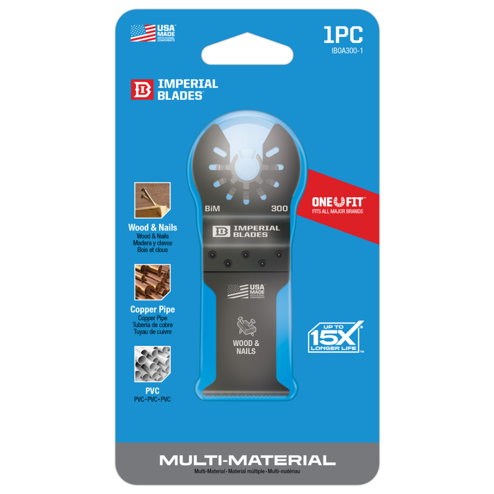 Imperial Blades One Fit 1 1/4″ Standard Wood & Nails Blade 1pc - Ascmtools