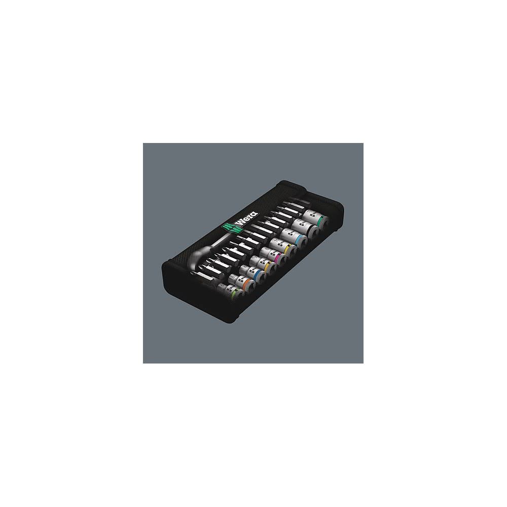 Wera Tools 28pc 1/4″ Drive 8100 SA 7 Zyklop Metal Ratchet Set - Ascmtools