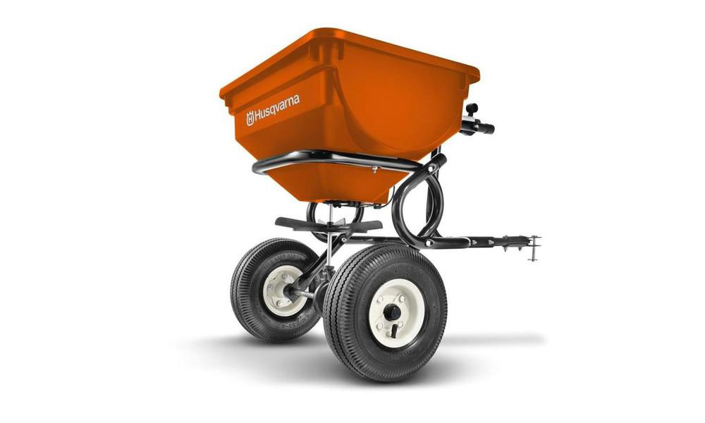 Husqvarna BS85T 8-10 In. Spread Pattern 85 Lb Capacity Tow Behind Broadcast Spreader - Ascmtools