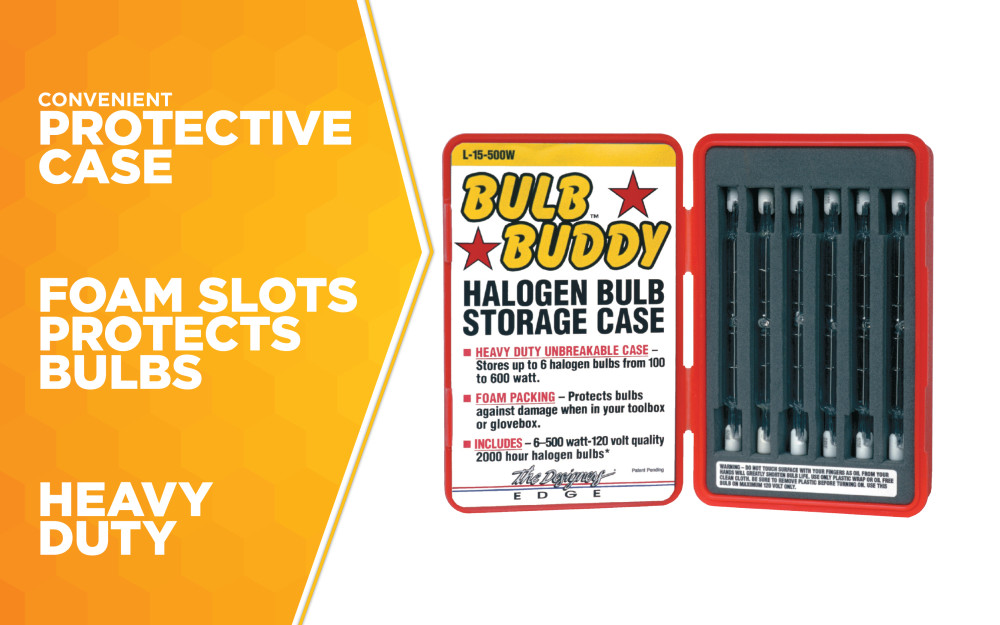 Southwire L15 Six 500 Watt Halogen Bulbs with Bulb Buddy Protective Case - Ascmtools