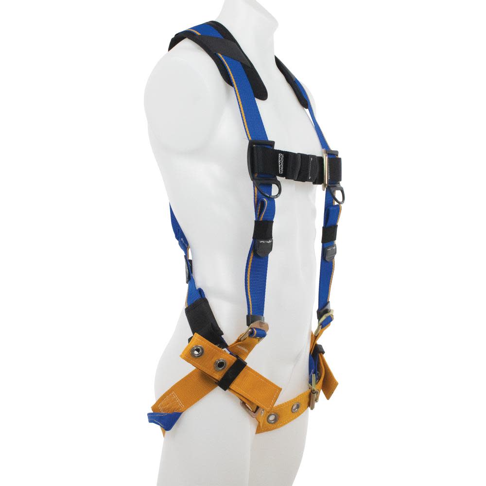Werner Blue Armor Standard (1 D Ring) Harness (XXL) Fall Protection Equipment - Ascmtools