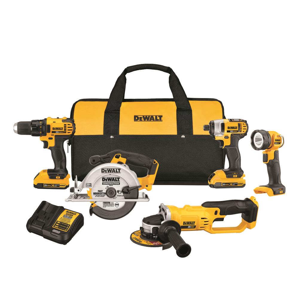 DEWALT 20V MAX Compact 5-Tool Combo Kit - Ascmtools