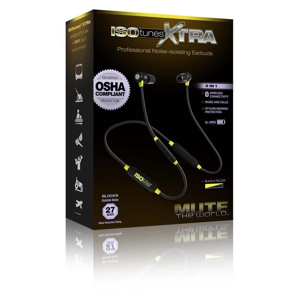 ISOtunes Bluetooth Noise Isolating Earbuds - Ascmtools