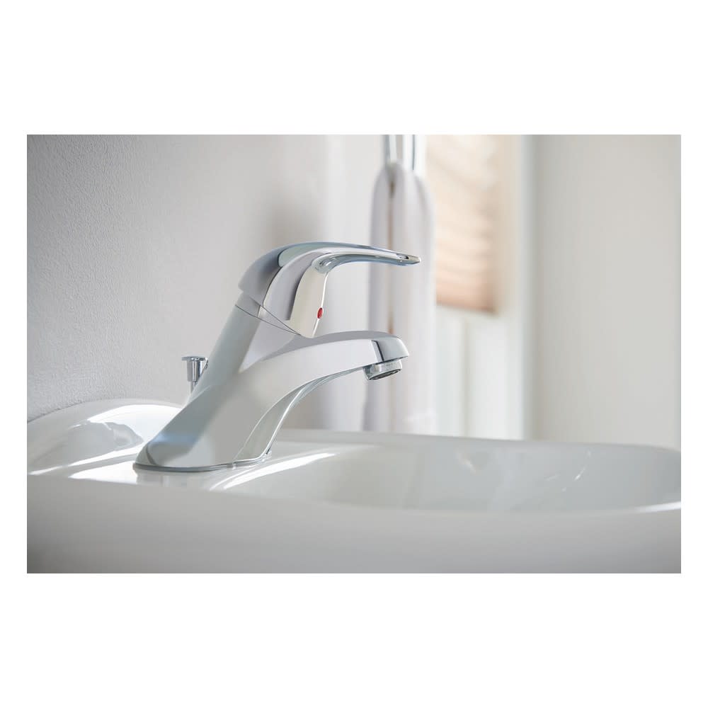 Moen Adler Bathroom Lavatory Faucet Chrome 1 Handle Low Arc - Ascmtools