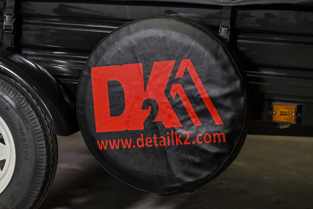 DK2 Trailer Spare Tire 5.3″x12″ DOT Tire with Cover - Ascmtools