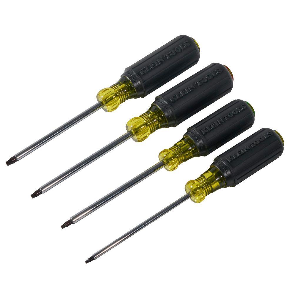 Klein Tools Square Recess Screwdriver Set 4 Pc - Ascmtools