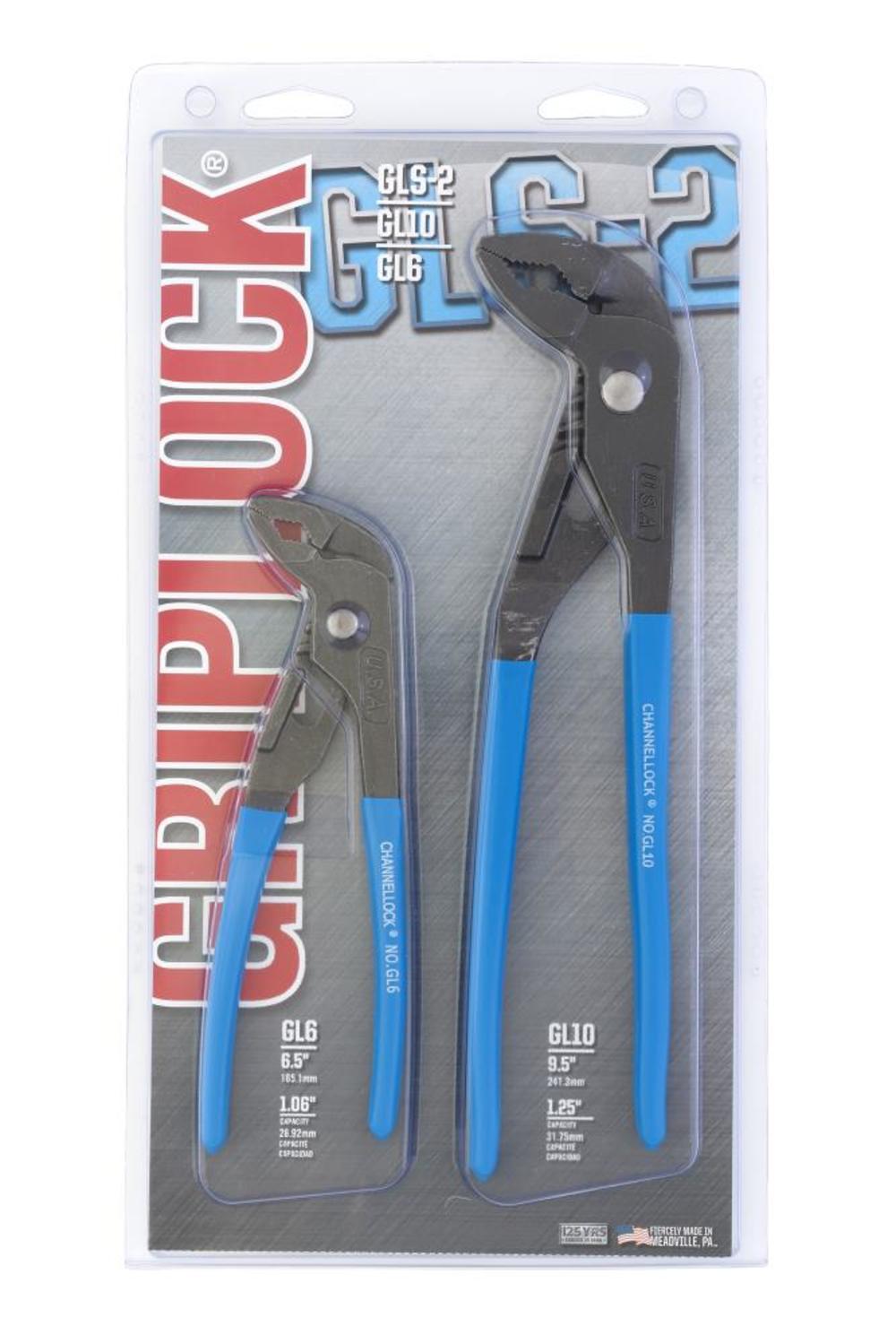 Channellock 2pc GripLock Plier Set - Ascmtools