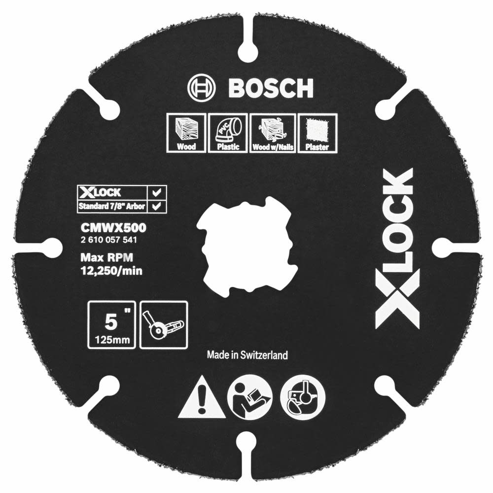 Bosch X LOCK Carbide Multi Wheel 5″ - Ascmtools