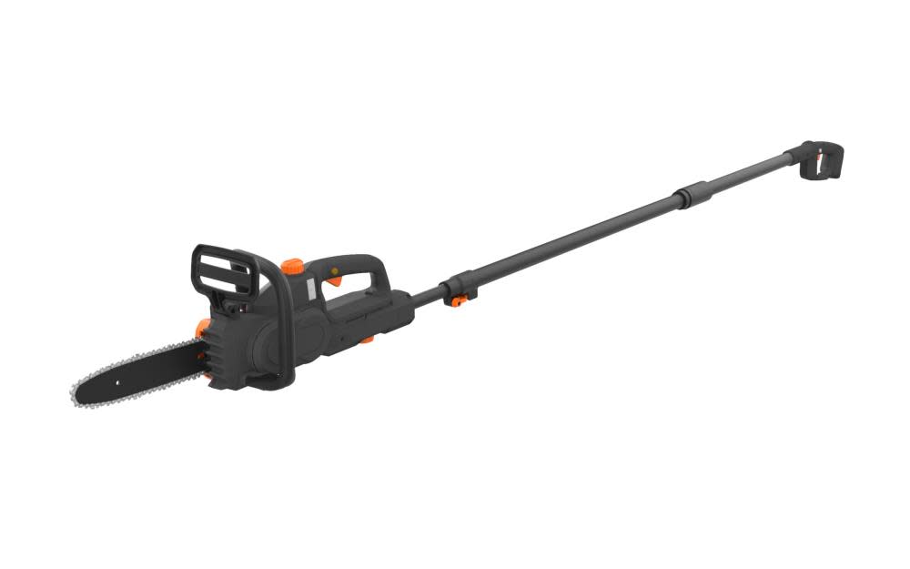Worx POWER SHARE 20-Volt 10in. Cordless Pole Saw with 10 ft Extension and Detachable Chain Saw (Battery and Charger Included) - Ascmtools