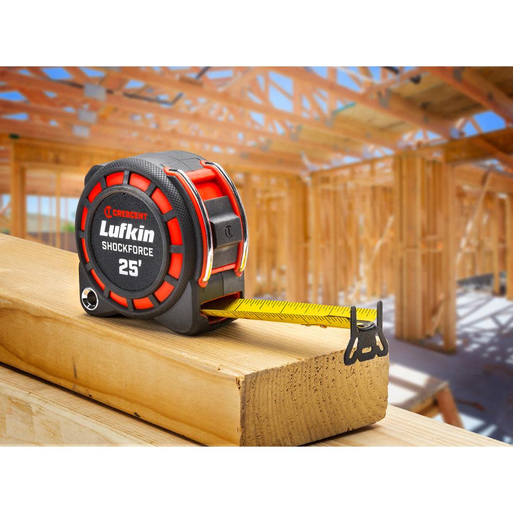 Crescent Lufkin Shockforce Tape Measure Dual Sided 1 3/16 x 25′ - Ascmtools