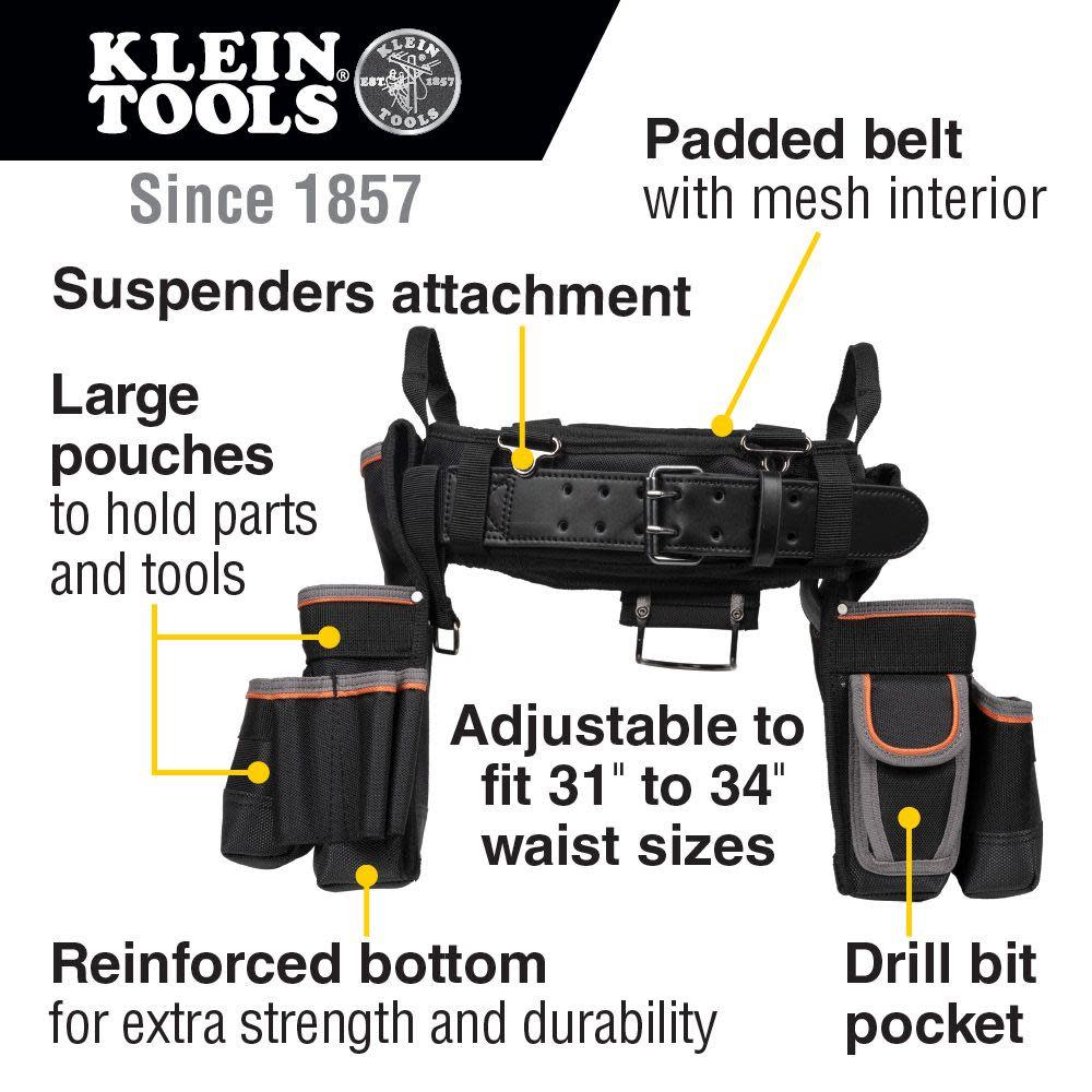 Klein Tools Tradesman Pro Elect’s Tool Belt M - Ascmtools