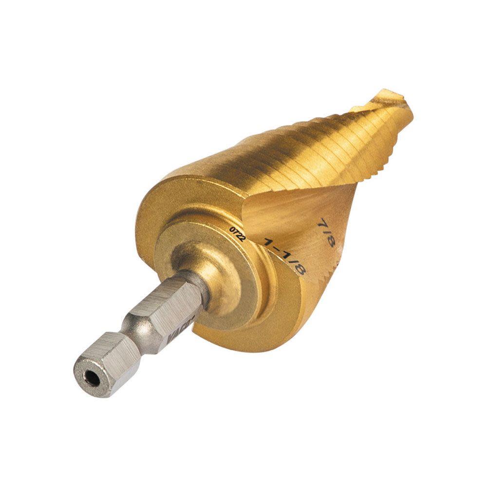 Klein Tools 7/8″ to 1 1/8″ Step Drill Bit VACO - Ascmtools