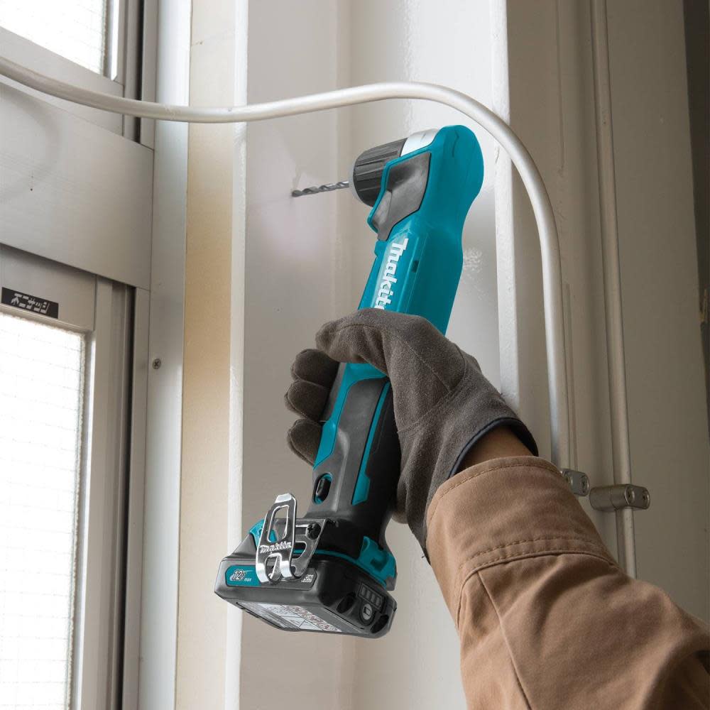 Makita 12V Max CXT Lithium-Ion Cordless 3/8 In. Right Angle Drill Kit (2.0Ah) - Ascmtools