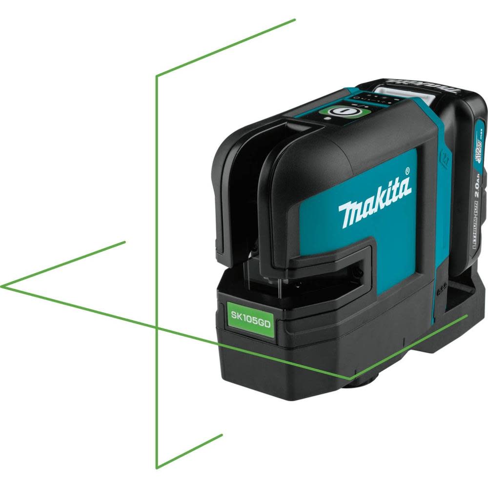 Makita 12V Max CXT Self-Leveling Cross-Line Green Beam Laser Kit - Ascmtools