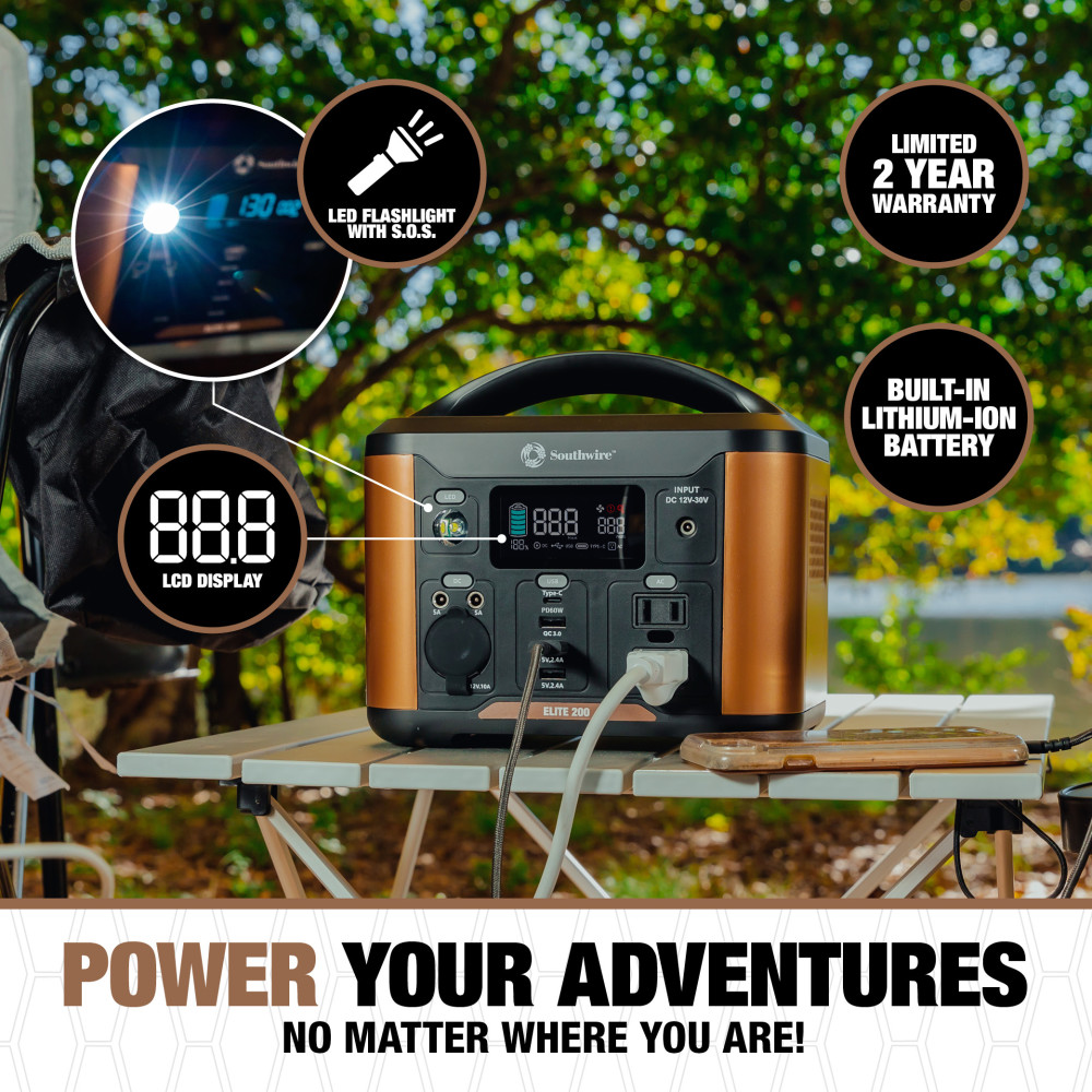 Southwire Elite 200 Series Portable Power Station - Ascmtools