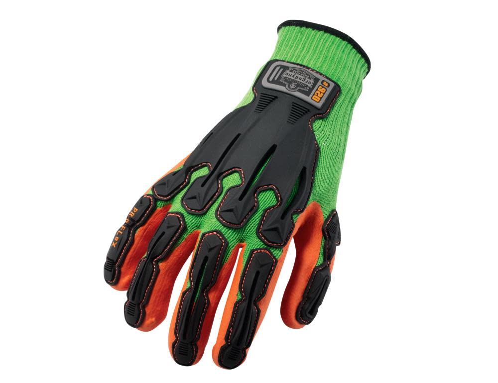Ergodyne 920 Nitrile Dipped Dorsal-Impact Reducing Gloves XL - Ascmtools