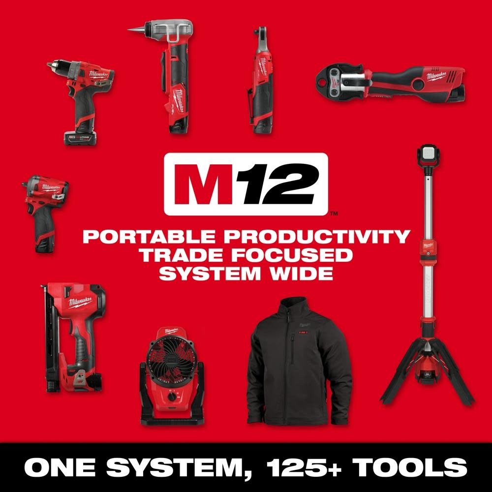 Milwaukee M12 TRAPSNAKE 2 Tool Combo Kit - Ascmtools