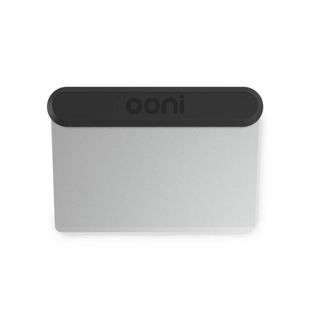 Ooni Pizza Dough Scraper 6″ x 4″ x 0.5″ Black/Gray - Ascmtools