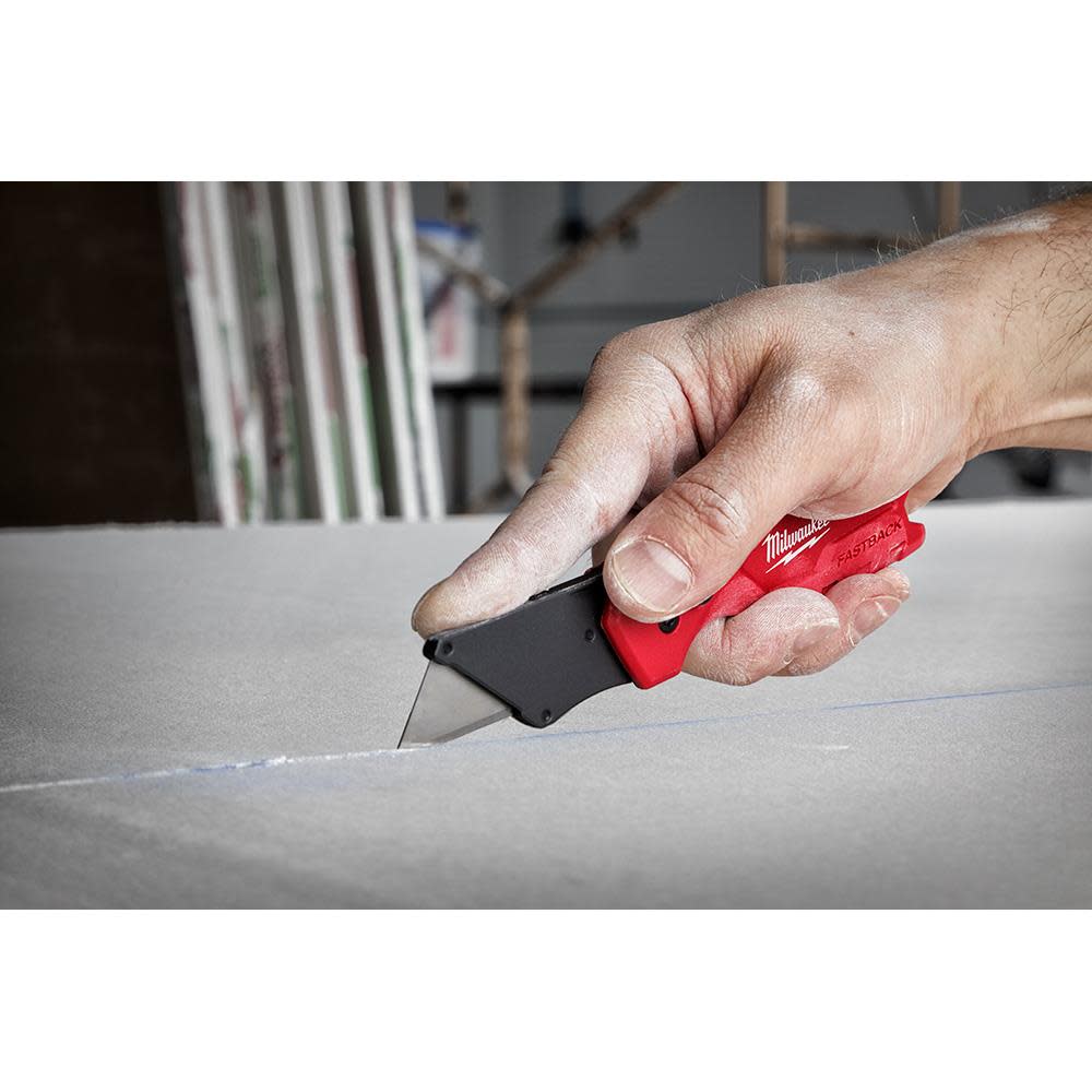 Milwaukee 4pk FASTBACK Compact Folding Utility Knife - Ascmtools