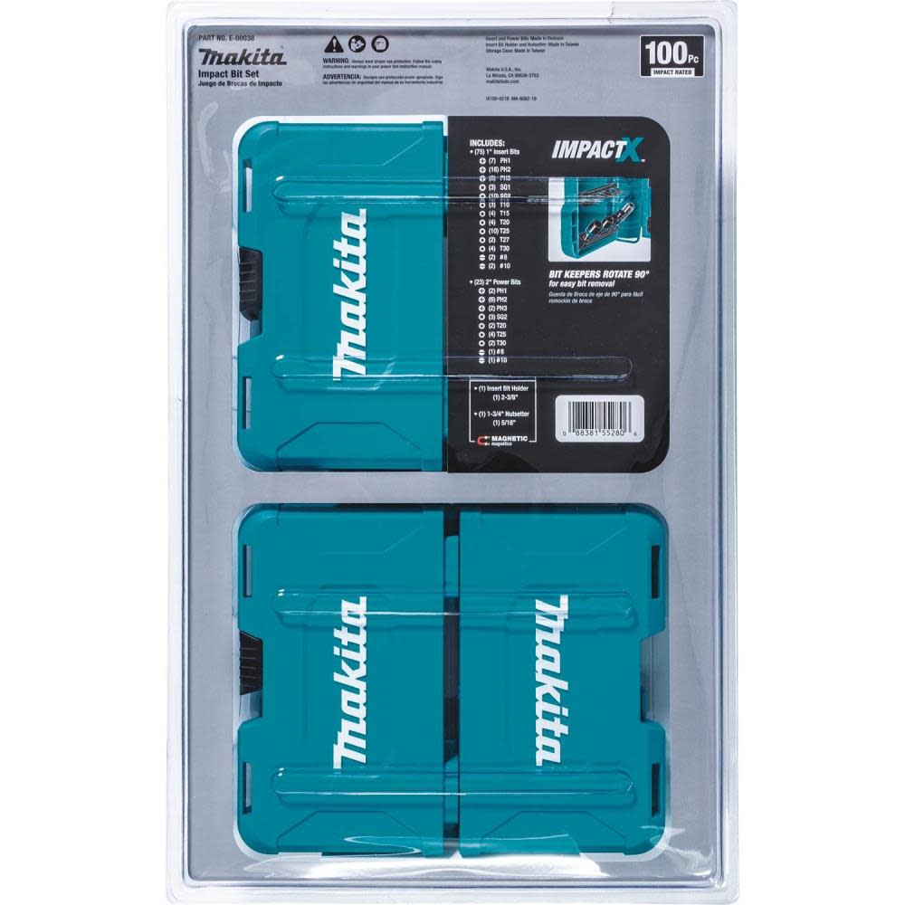 Makita ImpactX 100 pc. Driver Bit Set - Ascmtools