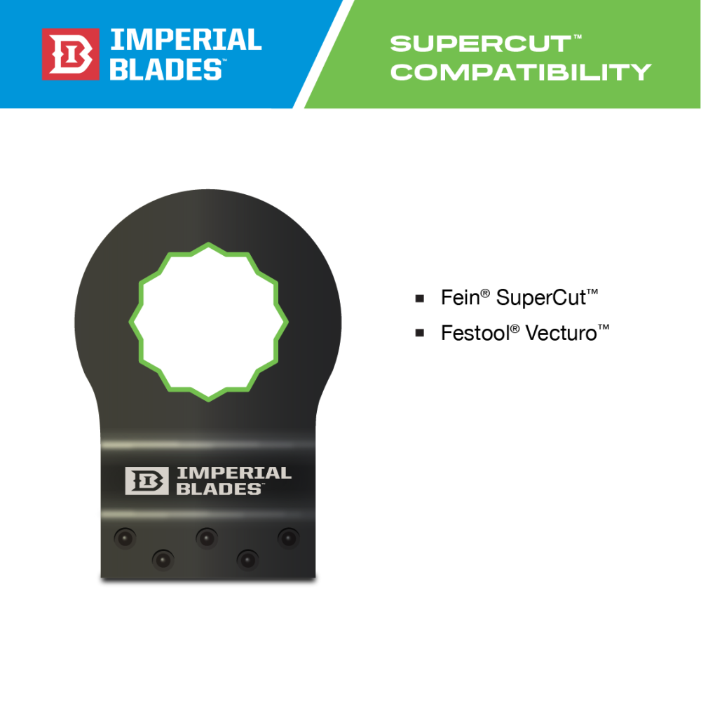 Imperial Blades SuperCut 1-1/4″ Japanese Tooth Hardwood Blade 3PC - Ascmtools